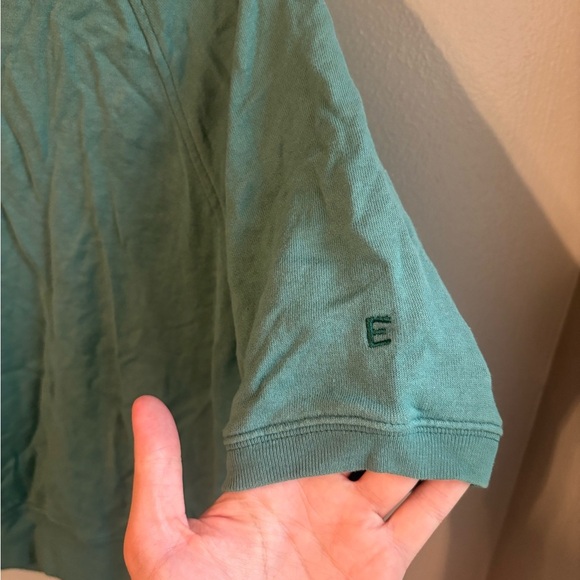 EVERLANE The Lightweight French Terry Tee Green Women’s Medium - Picture 4 of 4